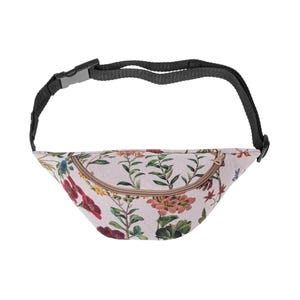 Grand sac banane fleuri, beau coton épais, parfait pour un festival ou un concert