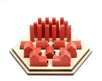 Catan Organizer: Wooden Component Holder, Game Piece Storage