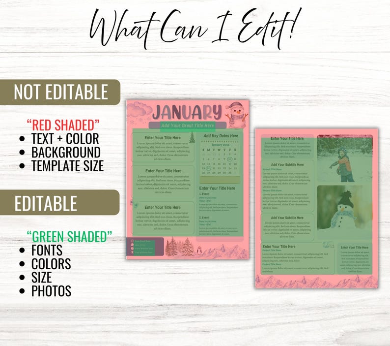 Monthly Newsletter Canva Template, HOA Community Newsletter (Digital Download) image 3