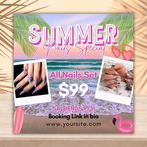 Summer Braid Sale Flyer Template, Summer Sale Flyer, Braid Prices Flyer, Braids Sale Flyer, Hair Flyer, Lashes Flyer, Braids Special Flyer