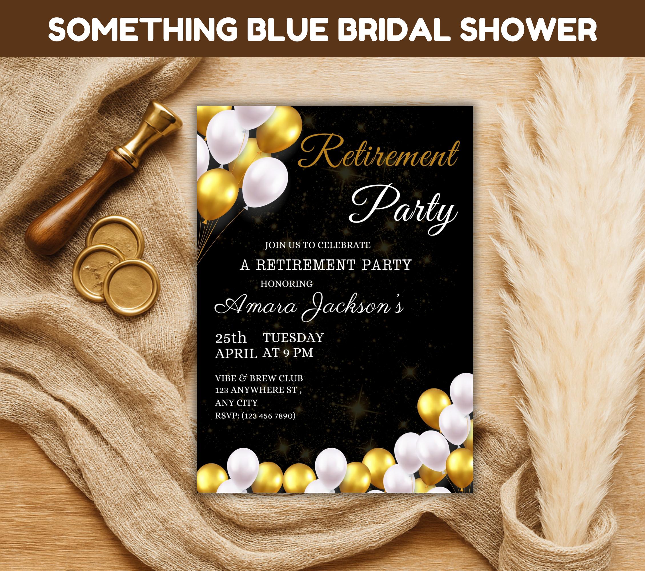 Editable Retirement Party Invitation Template, Retirement Dinner ...