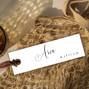 Name Cards Wedding Template, Place Cards, Table Seating, Place Names Template, Bridal Shower, Wedding Slim Name Place Card Template
