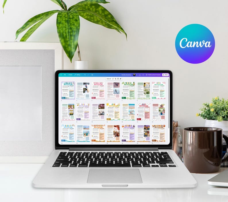 Monthly Newsletter Canva Template, HOA Community Newsletter (Digital Download) image 10