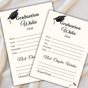 Editable Graduation Advice & Wishes, Graduation Advice Cards, Custom Grad Party Signage, Graduation Party Sign, Graduation Decorations 2025