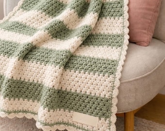 Easy Crochet Blanket Pattern, Beginner Star Stitch Throw (PDF Download)