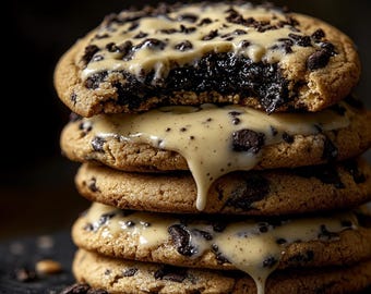 Chocolate Chip Cheesecake Cookies | Gourmet Cookie Recipe | Cheesecake Cookie Recipe | Homemade Cookies | Chocolate Chip Cookies