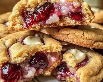 Cherry Pie Stuffed Cookie Recipes | Gourmet Cookie Recipe | Homemade Cookies | Gourmet Stuffed Cookies | Cherry Cookie Recipe