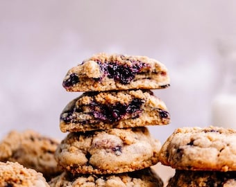 Blueberry Muffin Cookie Recipe | Gourmet Cookie Recipe | Blueberry Cookie | Muffin-Inspired Cookie | Homemade Cookie Recipe