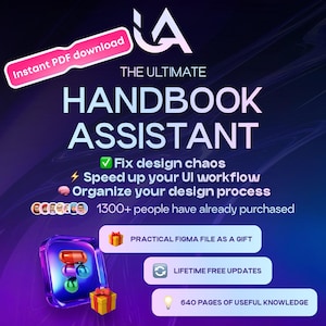 All-in-One Design System Guide – 640+ Pages + Figma Kit | UI Components + Templates | Instant PDF Download