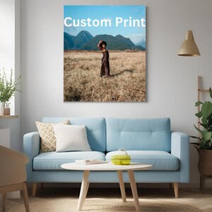 Custom Photo Canvas Print: Personalized Wall Art Gift