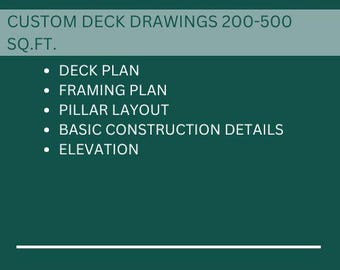 Ensemble de dessins de terrasse personnalisés, plans de terrasse à faire soi-même, plans pour une construction facile et permis de la ville