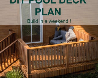 10x10 Deck Plans: DIY Square Deck Blueprint (Instant PDF Download