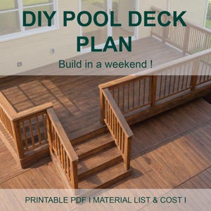 DIY Square Deck Blueprint: 18x10 Patio & Backyard Design (PDF Download)