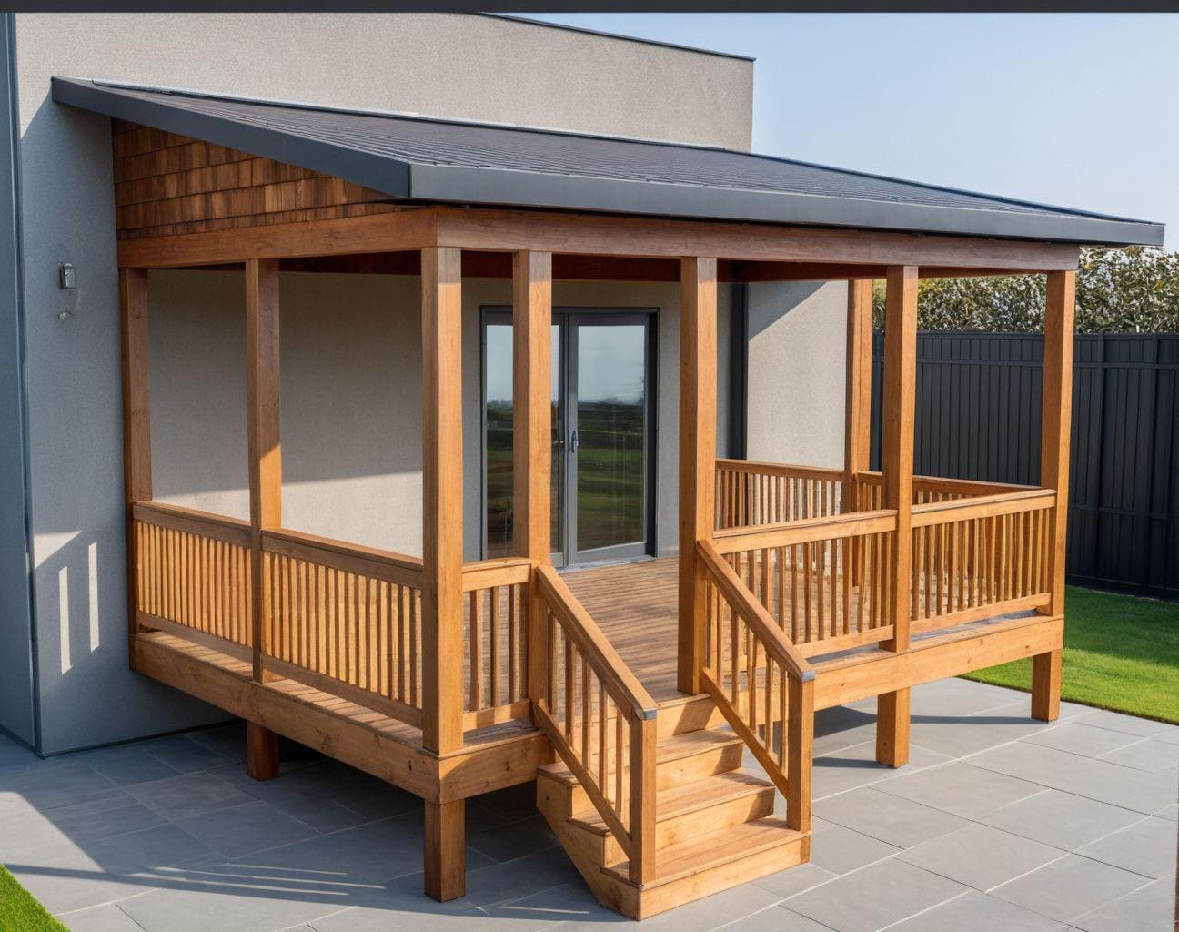 18x12 Porch Deck Plans with Material List | DIY Patio Blueprint |