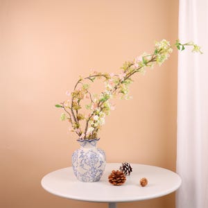 Artificial willow branches home décor-rustic decorative willow twigs, artificial pink white willow floral arrangement, faux willow branches