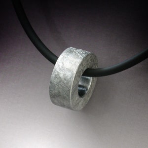 Gibeon Meteorite Floating Bead Style Pendant