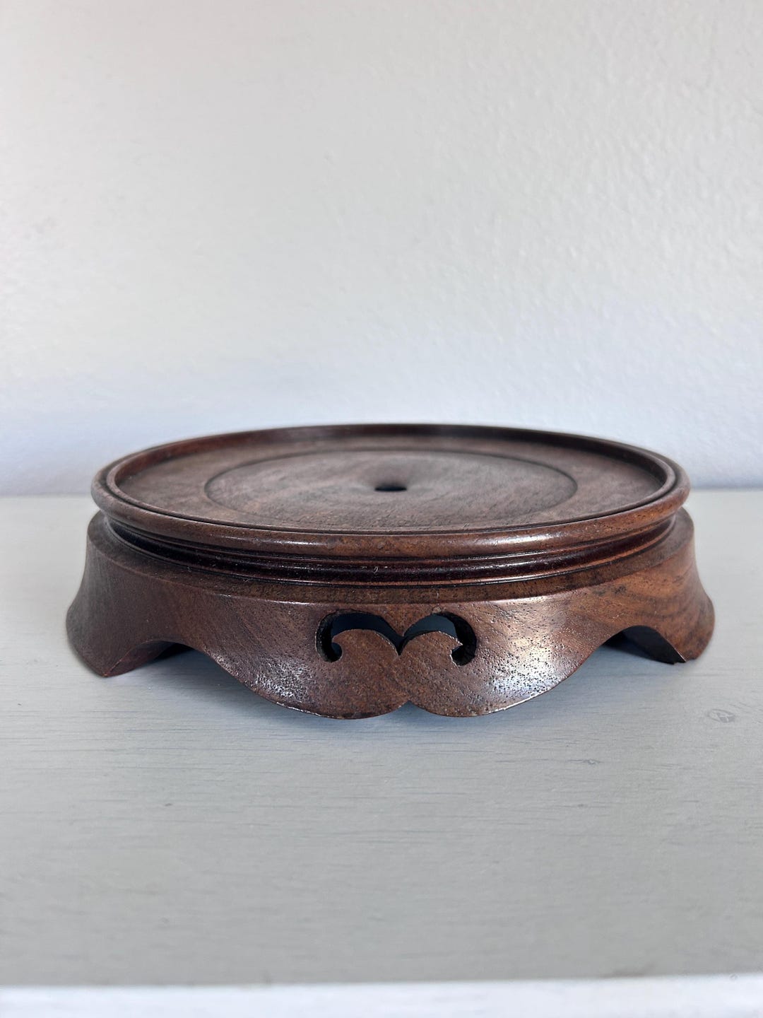Vintage Chinese Carved Hardwood Display Stand or Riser - Etsy