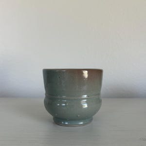 Handmade Studio Pottery | Russell Wrankle Toquerville | Glazed Gray Pot
