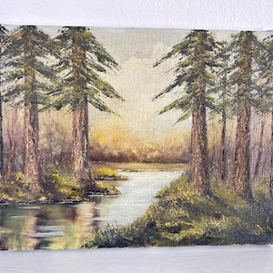 Vintage Signed Forest Oil Paintings - Etsy