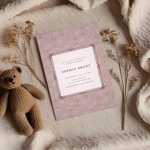 Editable Little Cowgirl Baby Shower Invitation Template - Digital Download | Western Theme Printable Invite for Girls | Pink Cowboy Design