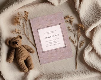 Editable Little Cowgirl Baby Shower Invitation Template - Digital Download | Western Theme Printable Invite for Girls | Pink Cowboy Design