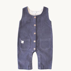 Combinaison velours côtelé bébé / enfant broderie oiseau ユニセックス ノンジャンル カドー ド ネッサンス / クレーシュ / エレガント /automne hiver |イーライ＆ネブ®