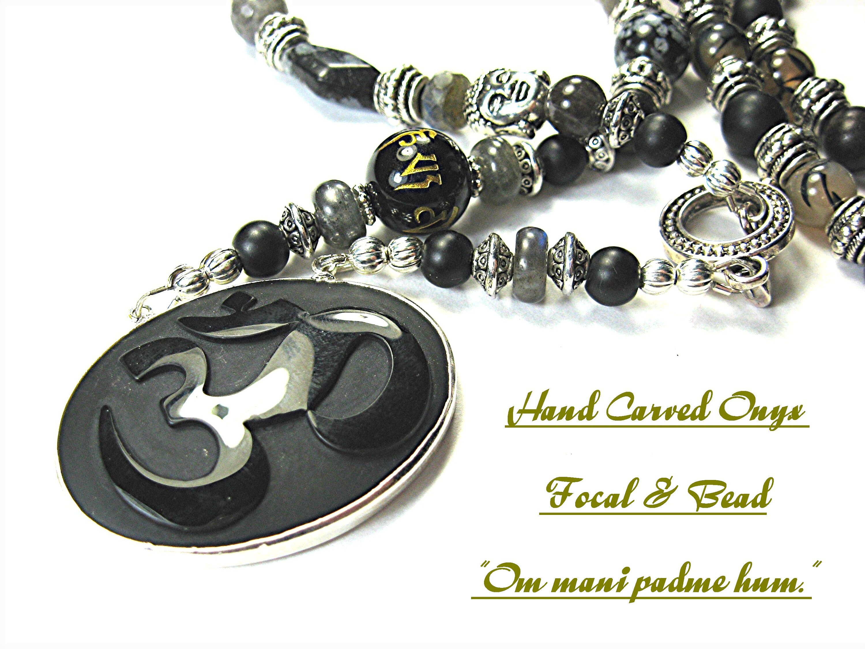 Aooaz Jewelry Pendant Necklace for Men Silver Material Om Mani Padme Hum Pendant Chain Necklace Aooaz Jewelry Pendant Necklace for Men Silver Material Om Mani Padme Hum Pendant Chain Necklace