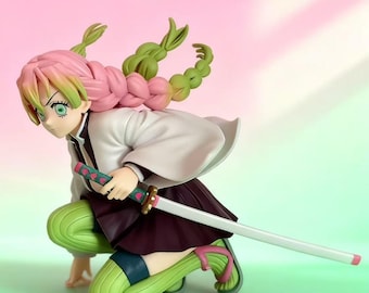 Mitsuri Kanroji Figure – Demon Slayer Love Hashira Anime Figure, Kimetsu no Yaiba PVC Statue, Cute Collectible Gift for Fans and Display