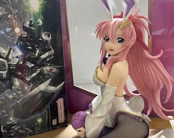 Lacus Clyne Bunny Girl Figure, High-Quality Resin Statue, Mobile Suit Gundam SEED Anime Collectible, Elegant Female Character Figurine