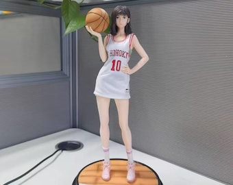 Figura de volcada de Haruko Akagi, camiseta de baloncesto de Shohoku n.° 10, estatua de anime coleccionable de resina, figura deportiva pintada a mano, pieza de exhibición