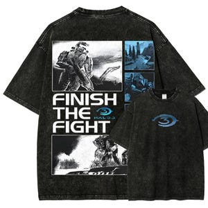 Vintage Wash Master Chief Spartan-shirt,-retro gaming-T-shirts voor gamers, uniseks