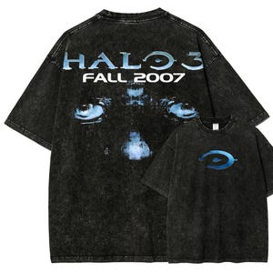 Vintage Wash Master Chief Spartan-shirt,-retro gaming-T-shirts voor gamers, uniseks