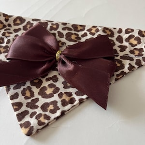 Leopard print bandana for cats and dogs