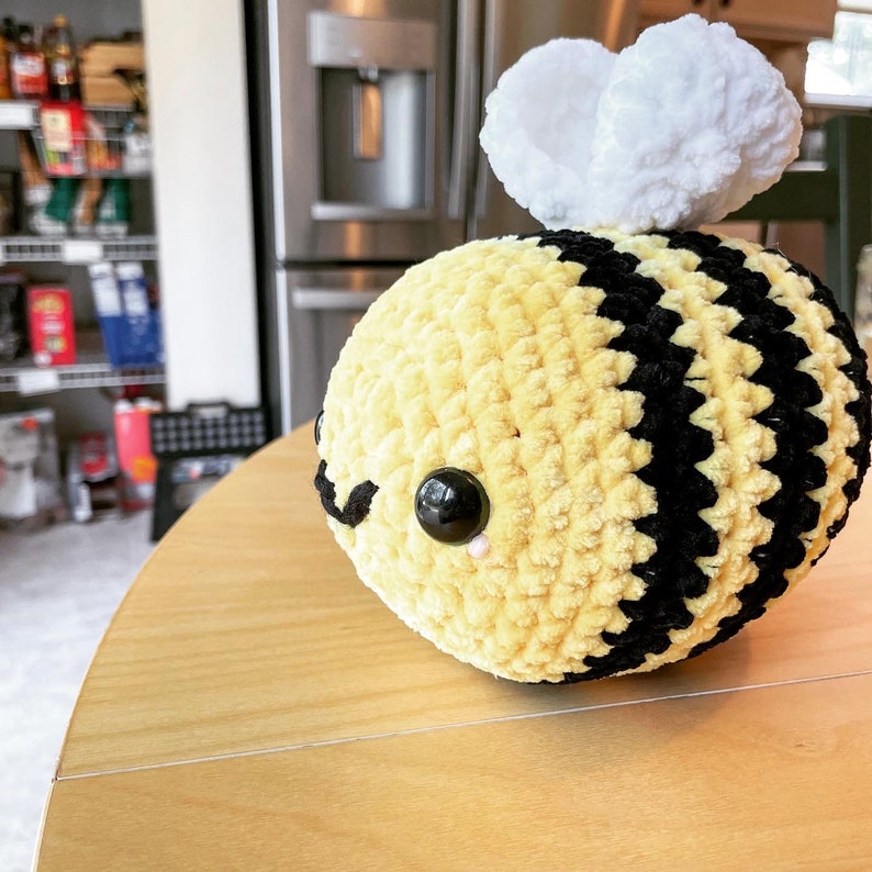 Sweet Buzzy Bee // Soft Stuffed Bee Toy image 1