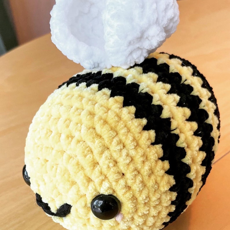 Sweet Buzzy Bee // Soft Stuffed Bee Toy image 3