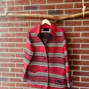 Vintage Ralph Lauren Safari Blanket Barn Jacket Size Large