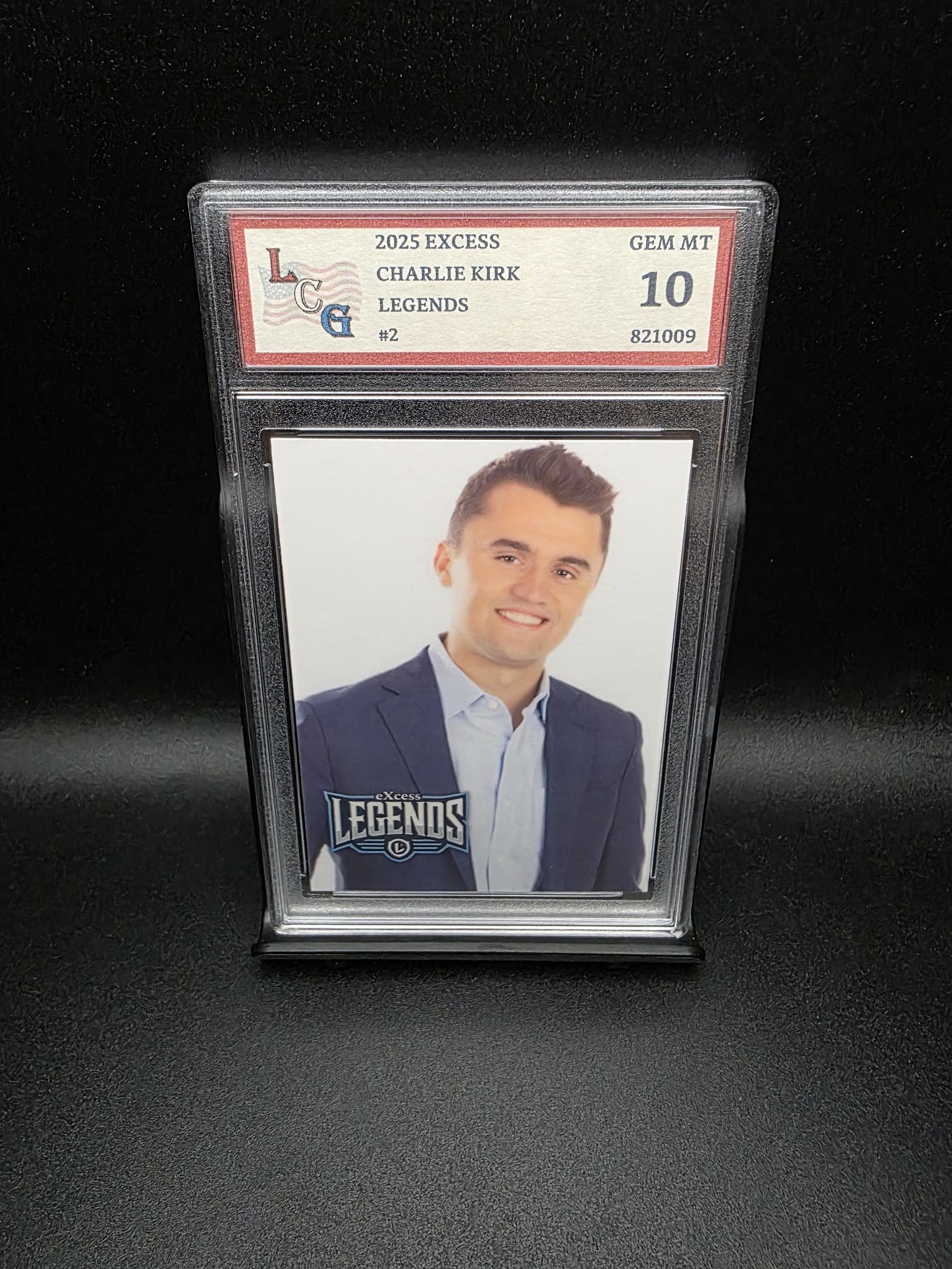 Charlie Kirk #2 (2025) Excess Legends Politics - Graded 10 GEM-MT