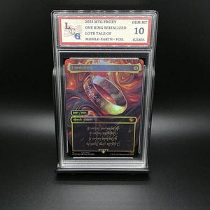 Anillo Único 1/1 (2023) MTG ESDLA Cuentos de la Tierra Media Carta Proxy Foil - Calificación 10 [ACEO]