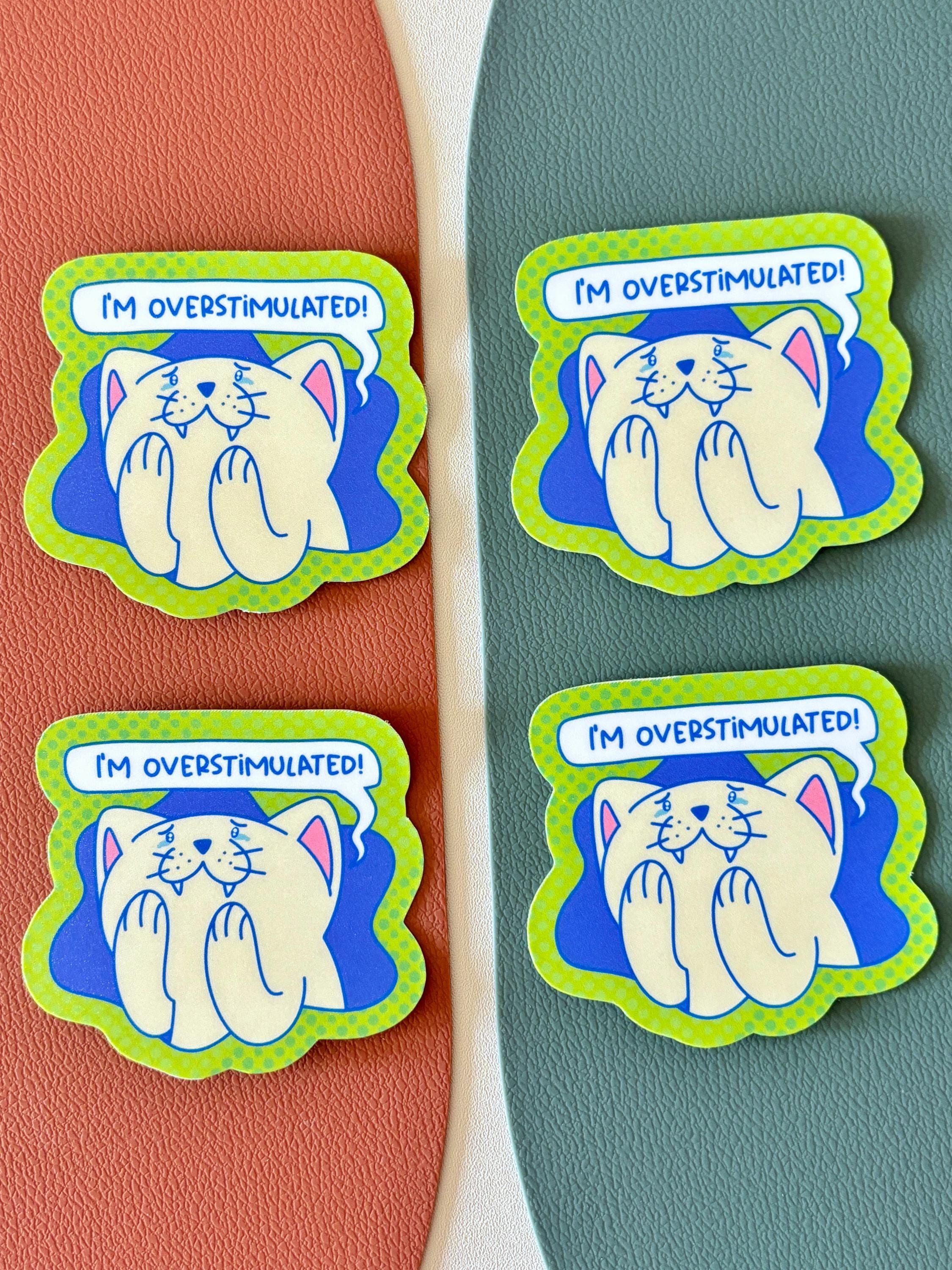 Funny Cat Meme Vinyl Sticker Pack: Waterproof Laptop Decals for Animal ...