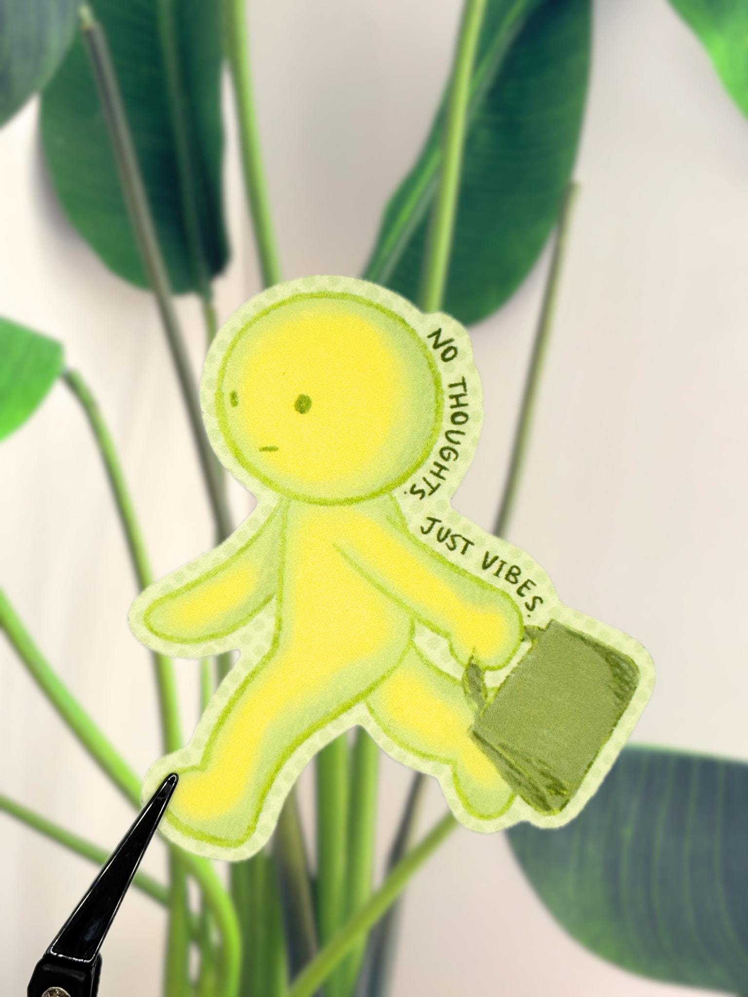 Guy Computer Decal Cute Green Guy Vinyl Sticker Pack: Waterproof Smisk Laptop Decals for ...