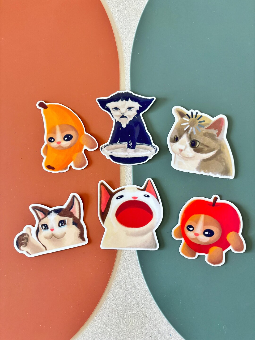 Funny Cat Meme Vinyl Sticker Packs for Waterbottles, Laptops, Notebooks ...