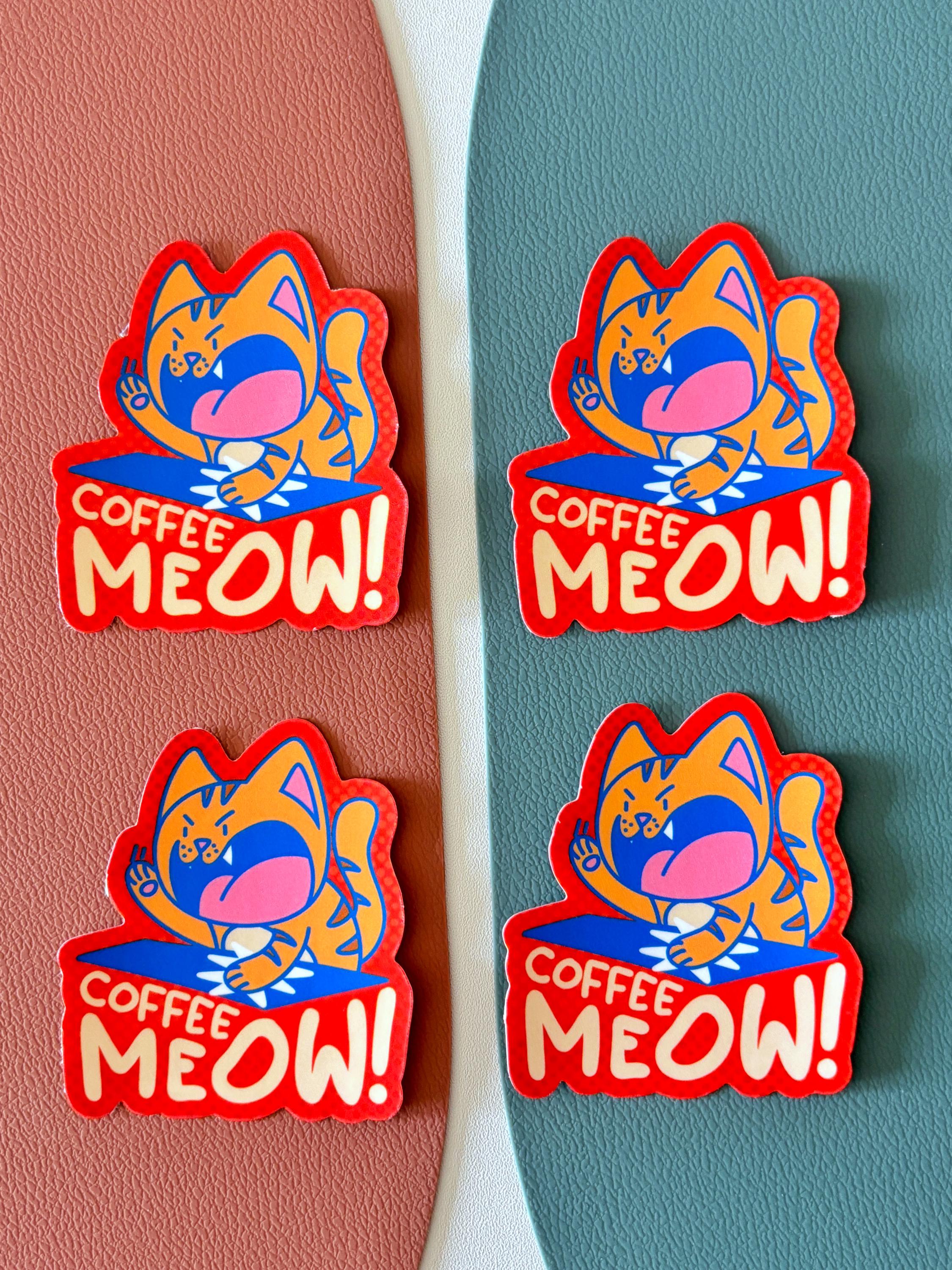 Funny Cat Meme Vinyl Sticker Pack: Waterproof Laptop Decals for Animal ...