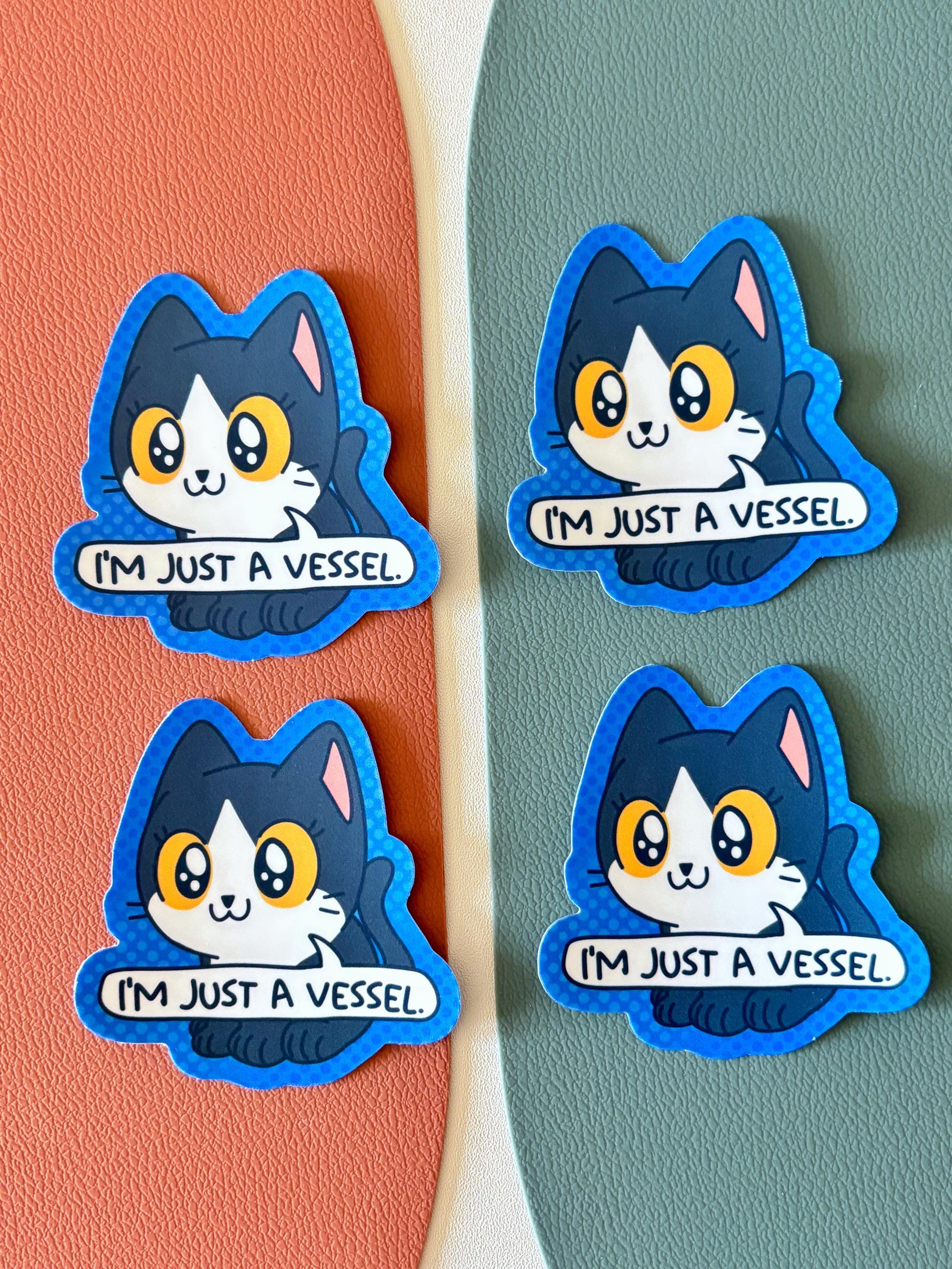 Funny Cat Meme Vinyl Sticker Pack: Waterproof Laptop Decals for Animal ...