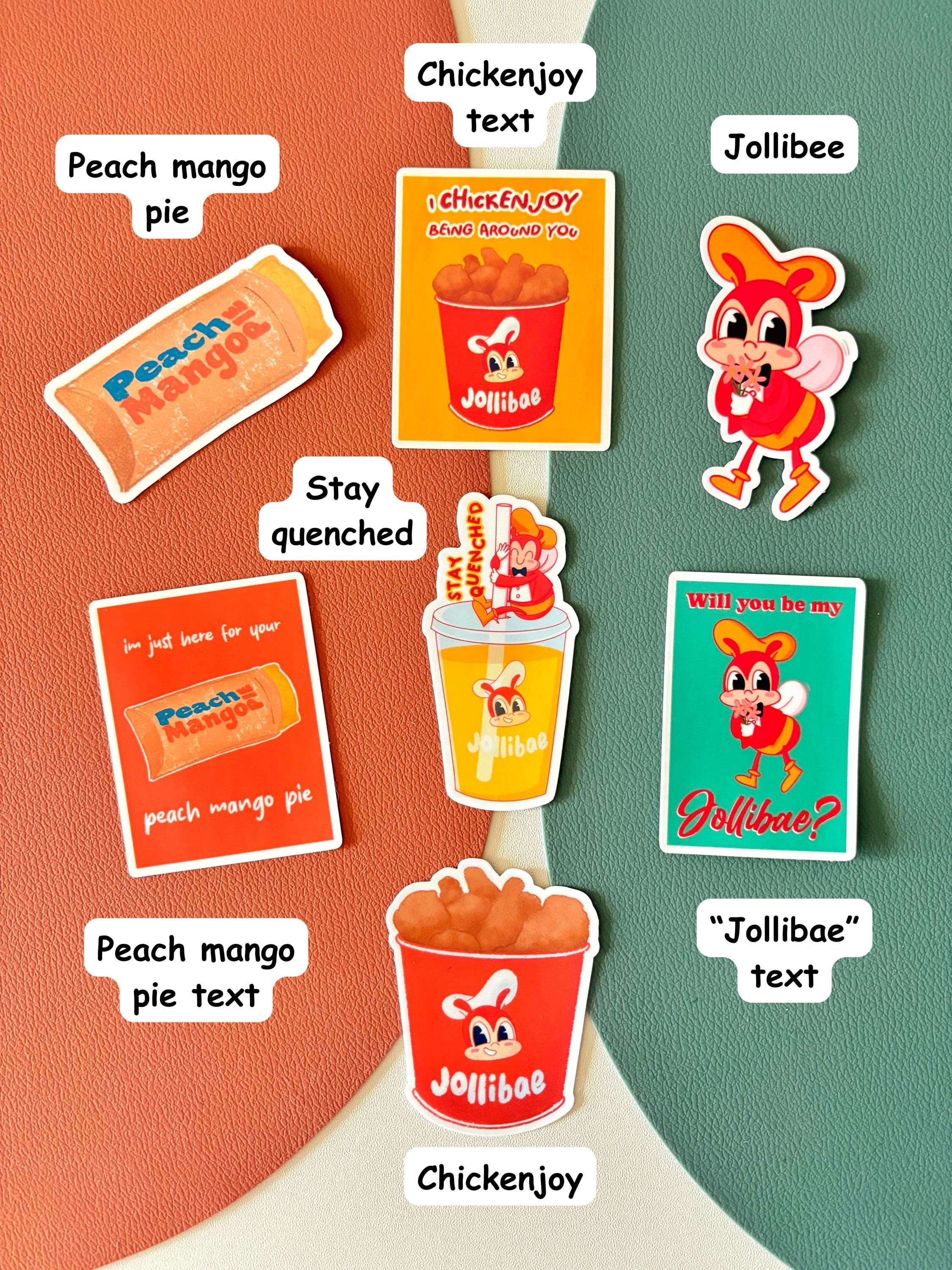 Jollibee Filipino Vinyl Sticker Pack Gifts for Laptops, Waterbottles ...