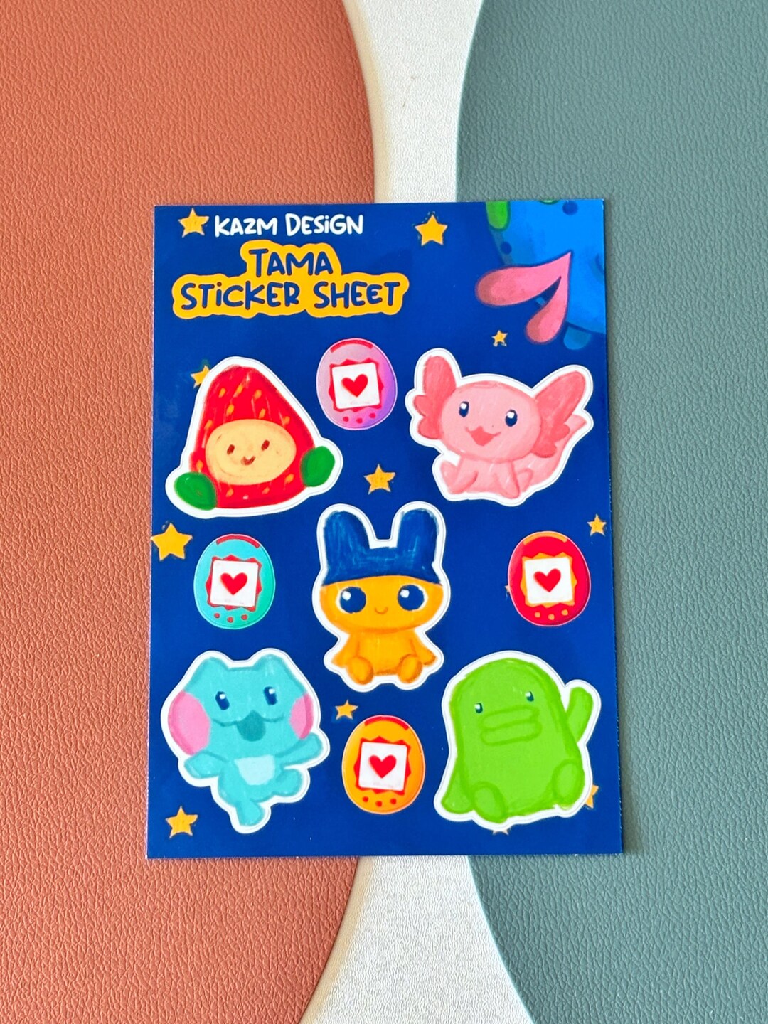 Cute Tamagotchi Paradise Vinyl Sticker Sheets for Waterbottles, Laptops ...