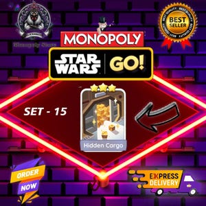 Hidden Cargo - Monopoly_Go_3 Star Sticker Novo álbum | Entrega rápida |