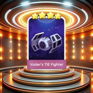Vader's TIE Fighter - Monopoly_Go_4 Star Sticker Neues Album Set {Schnelle Lieferung}