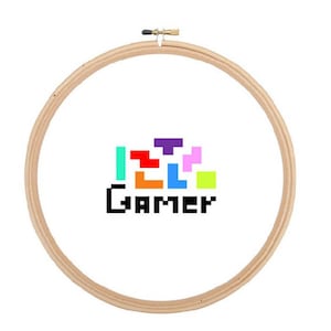 Gamer - Tetris - Cross Stitch PATTERN