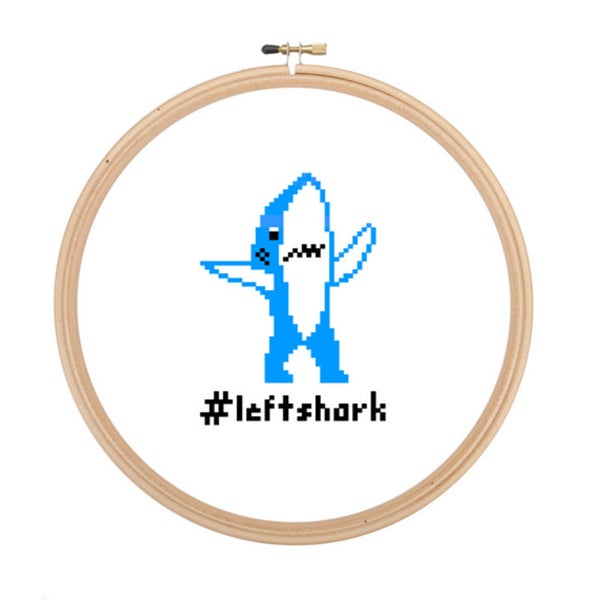 Katy Perry Left Shark - Cross Stitch PATTERN