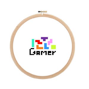 Gamer - Tetris - Cross Stitch PATTERN